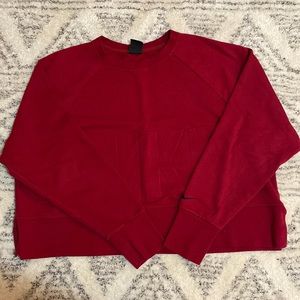 Nike cropped crew neck sweatshirt